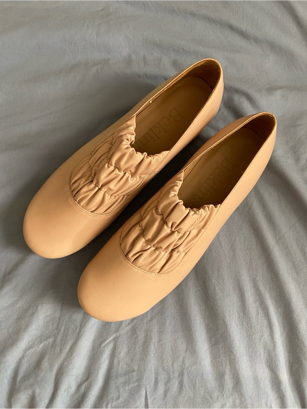 Beklina Gathered Clog in Blush 9.5